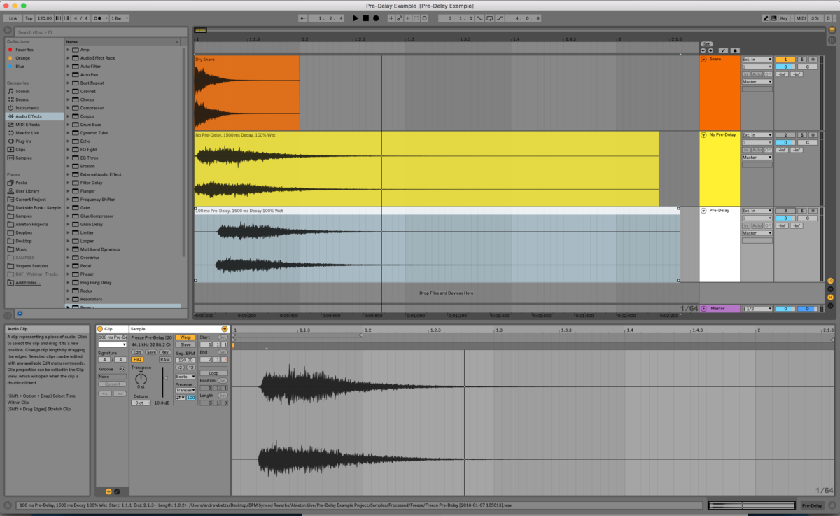 Reverb Mixing Tutorial BPM Synced Timings and How to Calculate Them